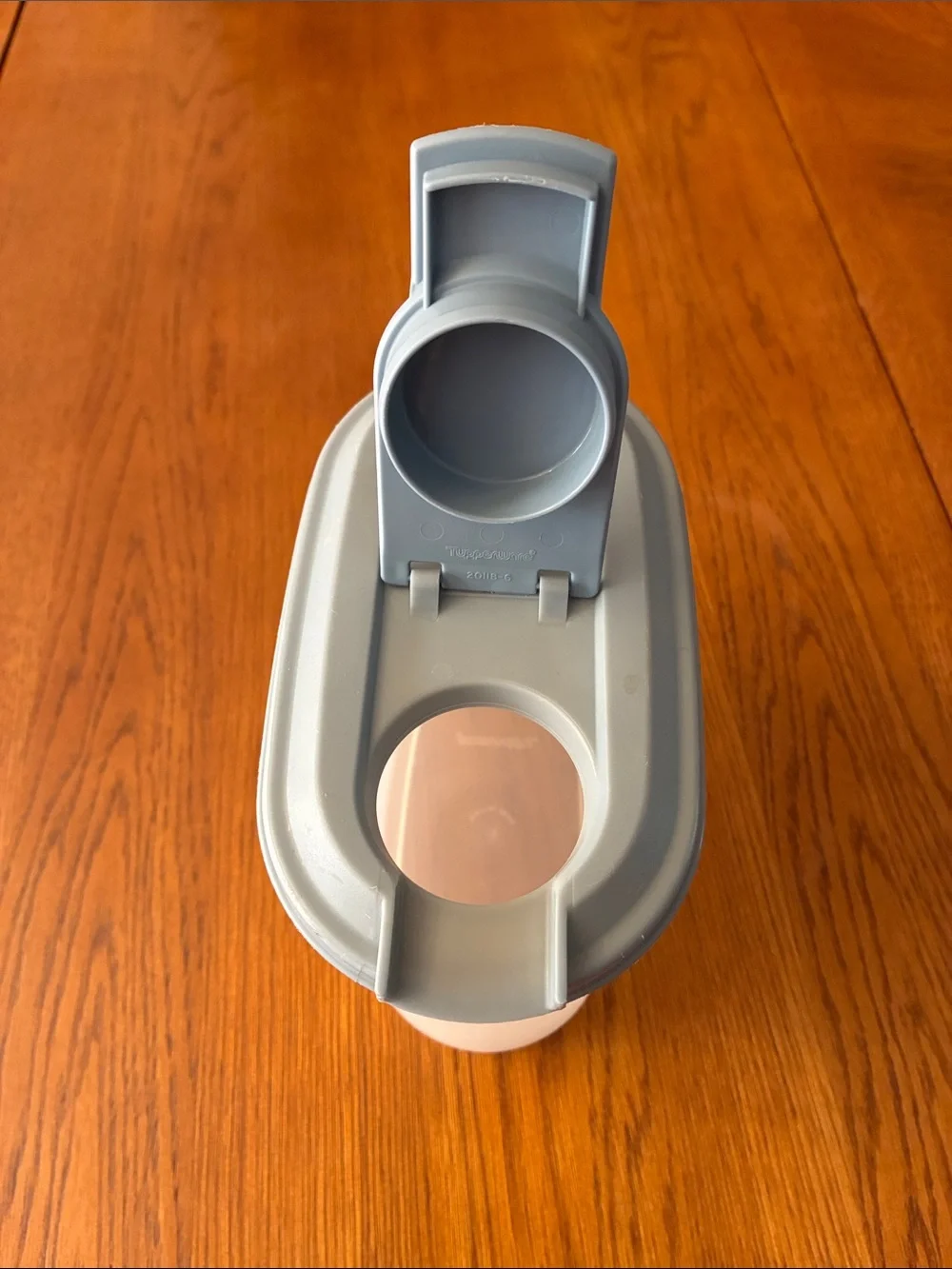 Tupperware Plastic Pitcher with Gray Lid and Handle
